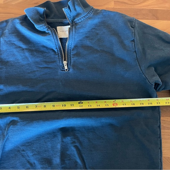 Rudy Jude Blue Half-Zip Sweatshirt - Picture 2 of 6